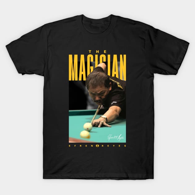 Efren Reyes Greatest Pool Player of All Time T-Shirt by Juantamad